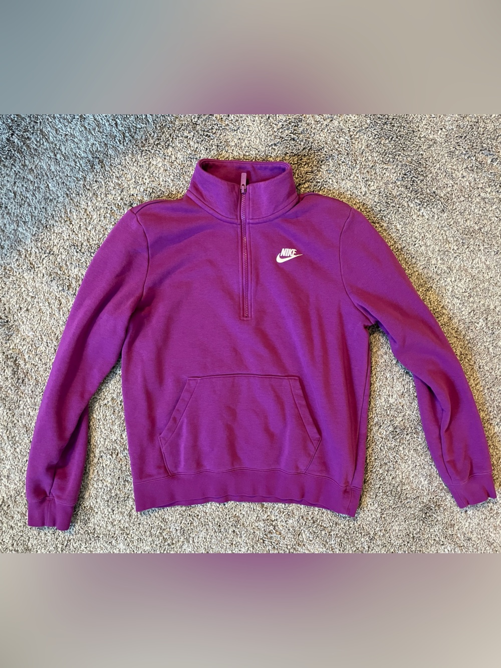 Nike Women's Plum Half-Zip Crewneck Pullover